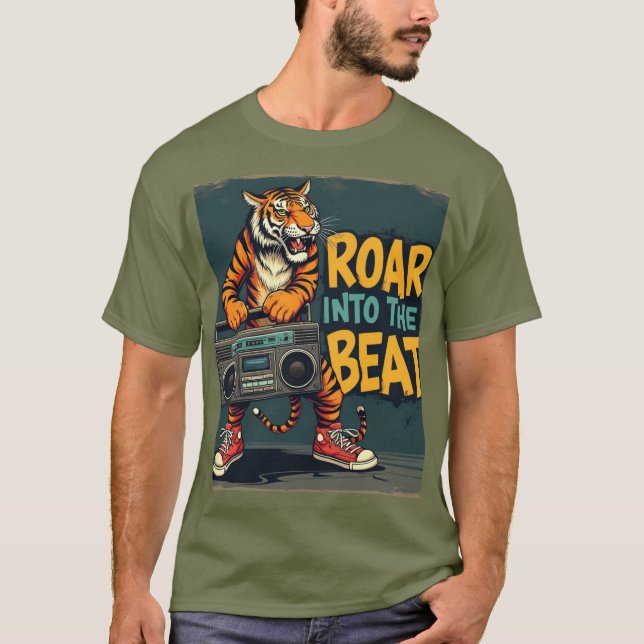 Camiseta Roar em Beats - Inspirado em Música Selvagem (Frente)