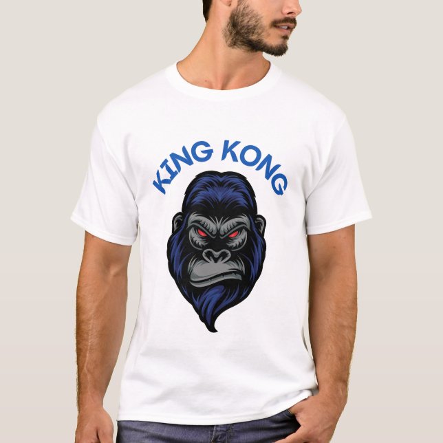 Camiseta "Roar em Estilo com T-Shirts de King Kong | (Frente)