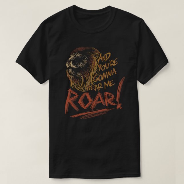 Camiseta ROAR [Letras Katy Perry] (Frente do Design)