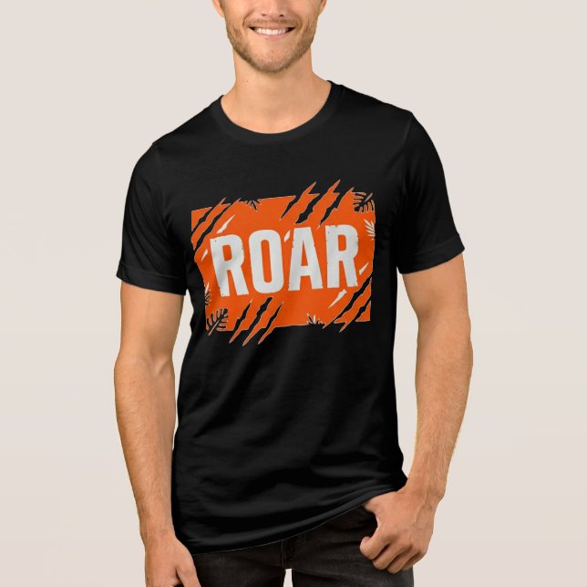 Camiseta ROAR Wild Adventure Negrito Tipografia (Frente)