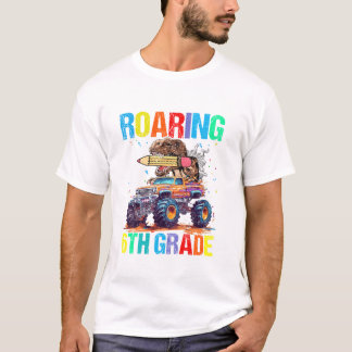 Camiseta Roaring Into 6th Grade Dinosaur