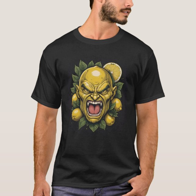 Camiseta Roaring Lemon Face with Citrus Details  (Frente)