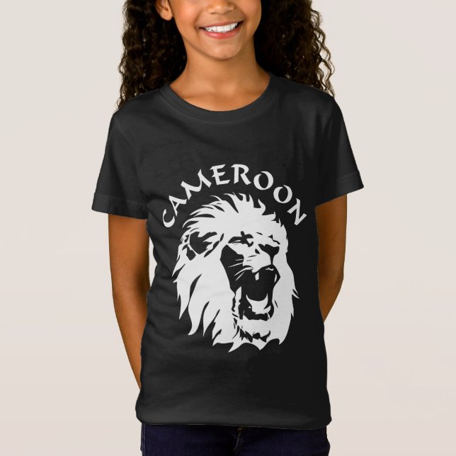 Camiseta Roaring Lion Face - Camarões (Frente)