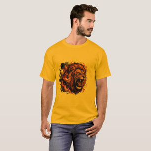 Camiseta Roaring Lion – Gráfico de Poder Feroz