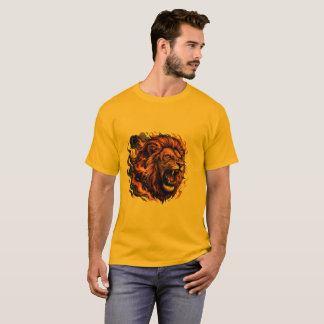 Camiseta Roaring Lion – Gráfico de Poder Feroz