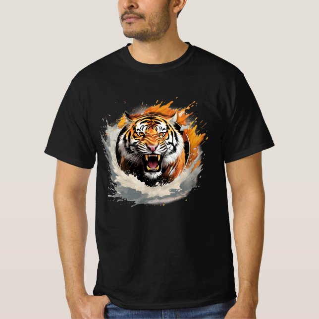 Camiseta Roaring Majestade Tiger T-shirt (Frente)