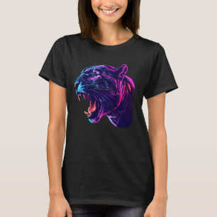 Camiseta Roaring Mountain Lion - Arte selvagem feroz