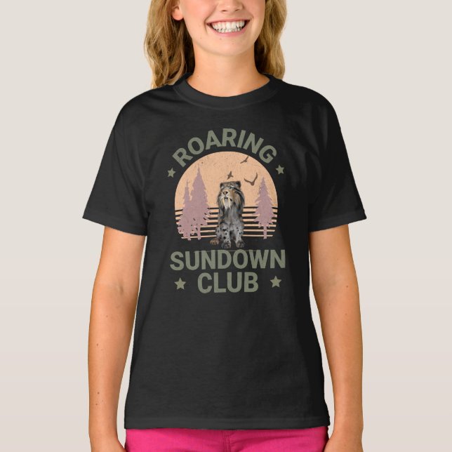 Camiseta Roaring Sundown Club Sabertooth Tiger (Frente)