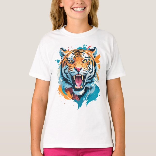 Camiseta Roaring Tiger Face (Frente)