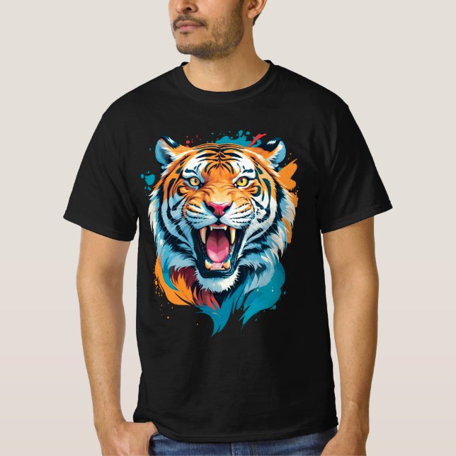 Camiseta Roaring Tiger Face (Frente)