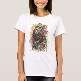 Camiseta Roaring Tiger T-Shirt | Wild Strength Animal Art