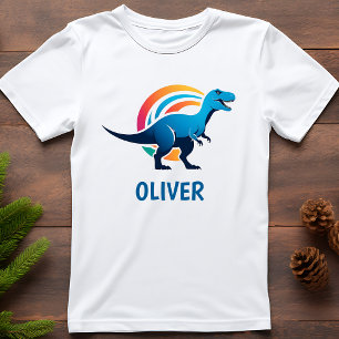 Camiseta Roarsome Azul T-rex Personalizado