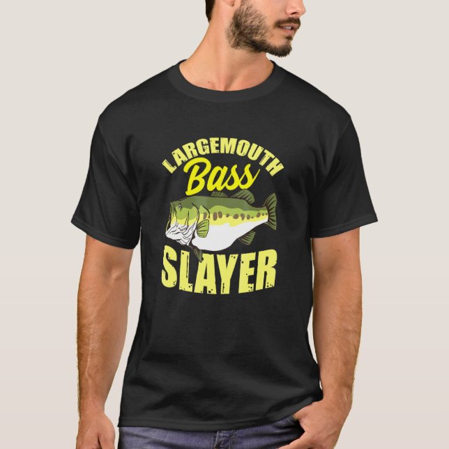 Camiseta Roba de boca grande dizendo peixe pesca de água do (Frente)