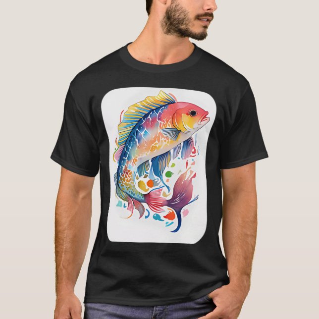 Camiseta robalo colorido (Frente)