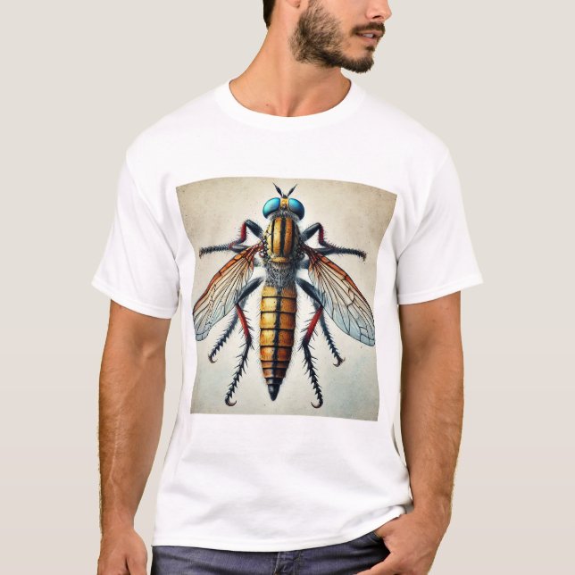 Camiseta robber fly 101024IREF215 - Watercolor (Frente)