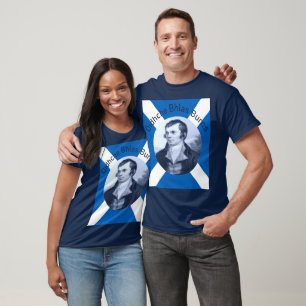 Camiseta Robbie Burns - Em Noite de Burns Azul e Sal
