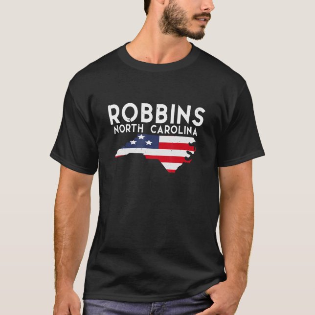 Camiseta Robbins Carolina do Norte Estados Unidos Viagem (Frente)