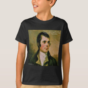 Camiseta Robert Burns e famosa citação de desconfiança