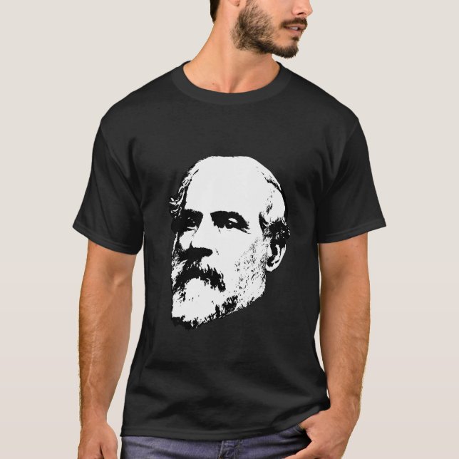 Camiseta Robert E. Lee -- General da guerra civil (Frente)