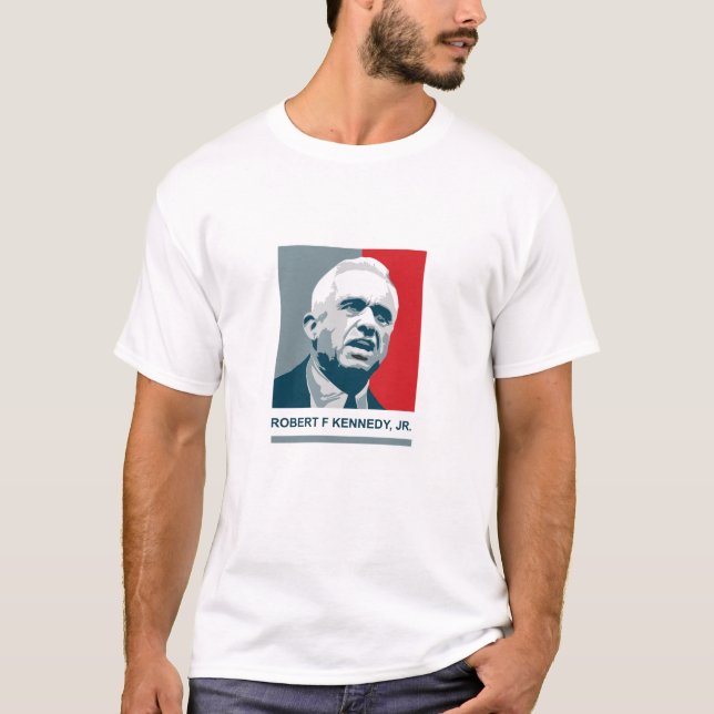 Camiseta Robert F Kennedy Jr - RFK para o Presidente 2024 (Frente)