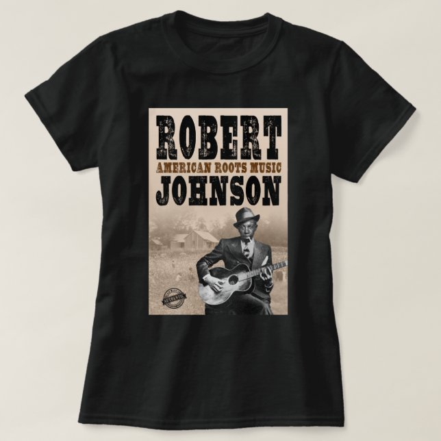 Camiseta Robert Johnson Devil Driven Blues (Frente do Design)