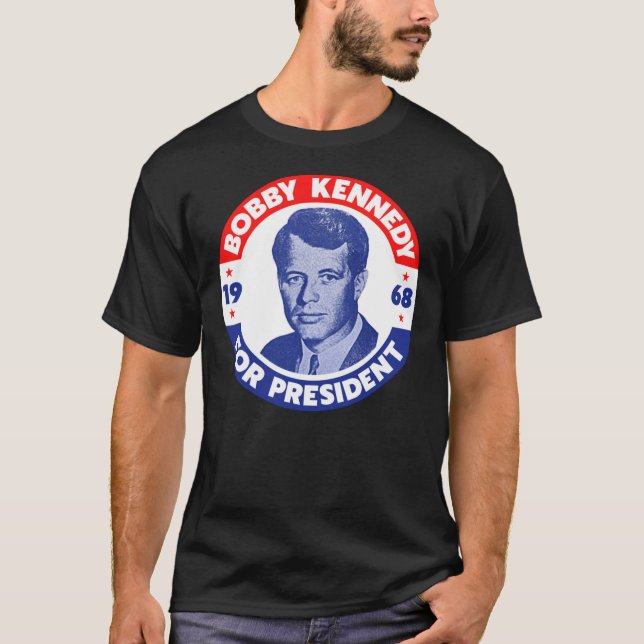 Camiseta Robert Kennedy para o Presidente Vote Bobby em 196 (Frente)