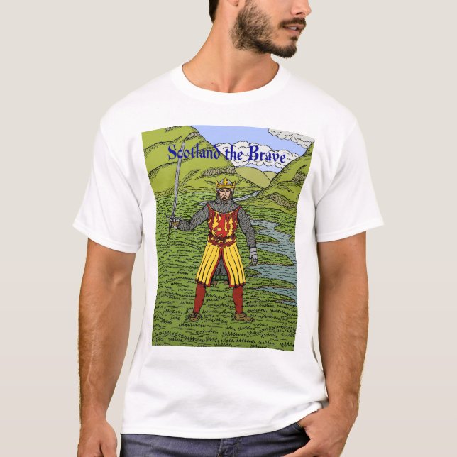 Camiseta Robert, o Bruce Scotland, o Bravo (Frente)