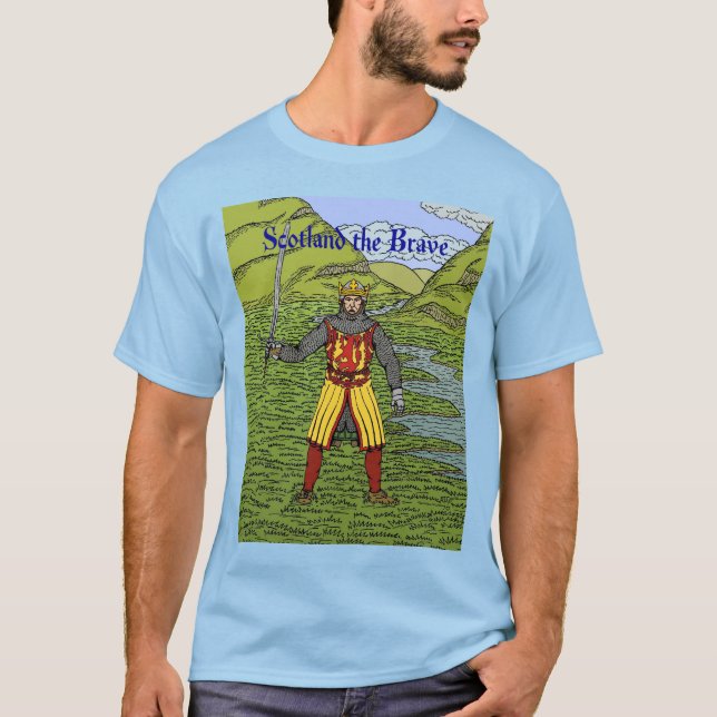 Camiseta Robert the Bruce Escócia o Bravo (Frente)