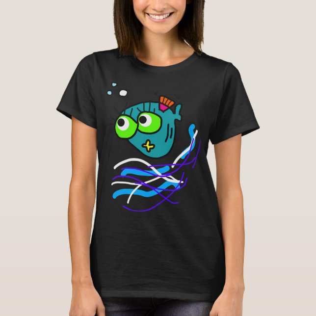 Camiseta Roberto, o peixe que ama bolhas (Frente)