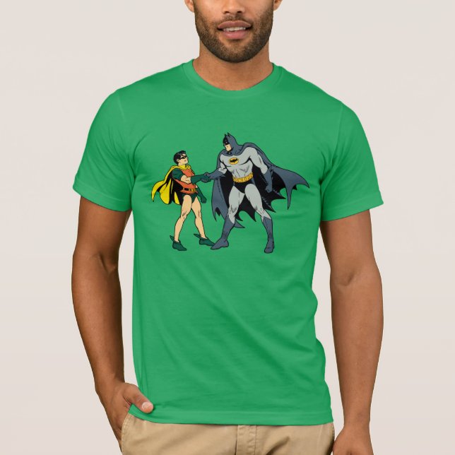 Camiseta Robin E Batman Handshake (Frente)