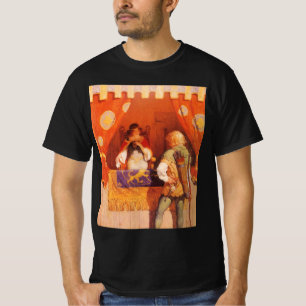 Camiseta Robin Hood Vintage Encontra Donzela Marian por NC 