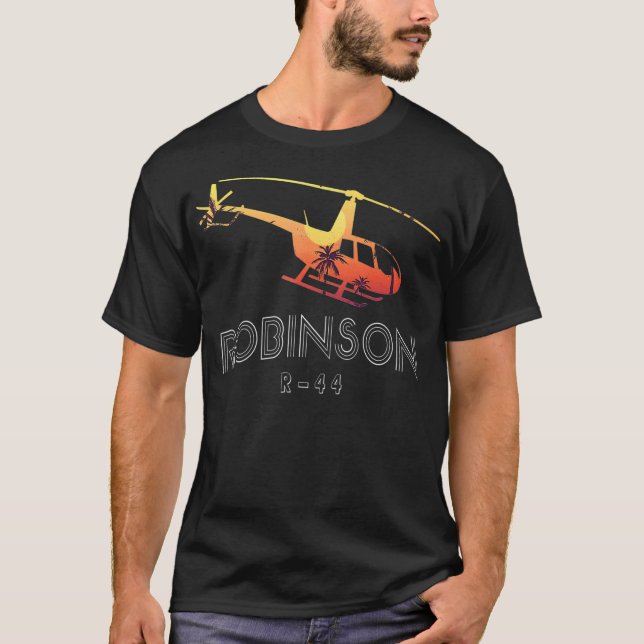 Camiseta Robinson R44 Helicopter Helo Aviation Aviator (Frente)