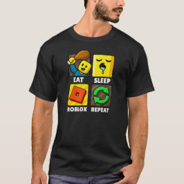 Camiseta Roblox Eat Sleep Repeat Funny Gamer