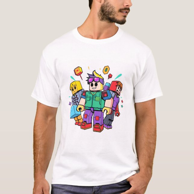 Camiseta  Roblox – Retro Gaming Style (Frente)
