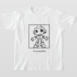 Camiseta Robô a cores personalizado