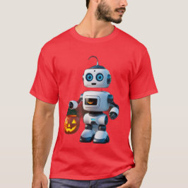 Camiseta Robô Adorável Figurino de Halloween