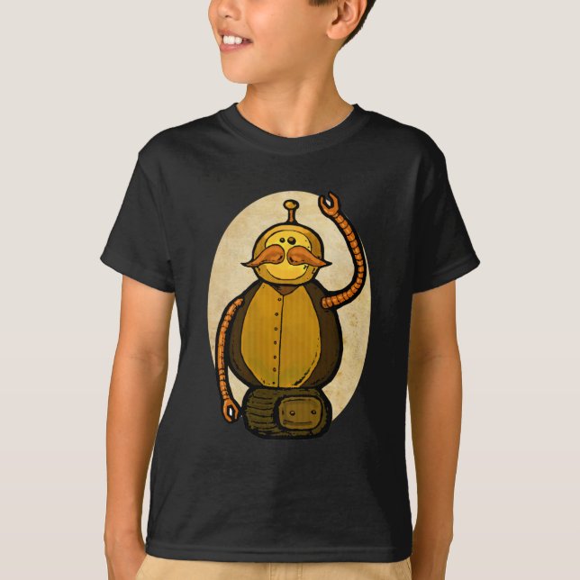 Camiseta Robô antigo Steambot (Frente)