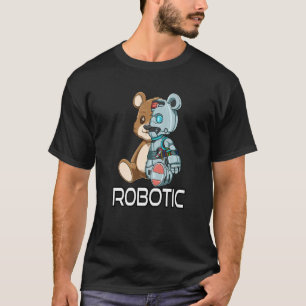 Camiseta Robô Bear Robot Cyborg
