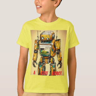 Camiseta "Robô bonito - Tecnologia divertida projetada