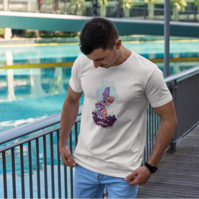 Camiseta Robô Cyber Urban Sci Fi Mau (Criador carregado)