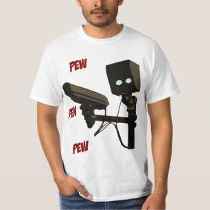 Camiseta Robô da arma do radar de laser do banco do banco