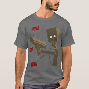 Camiseta Robô da arma do radar de laser do banco do banco