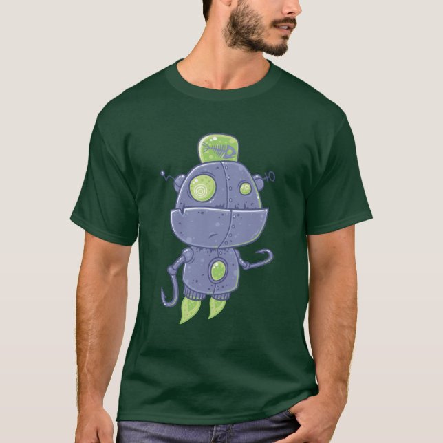 Camiseta Robô da pesca (Frente)