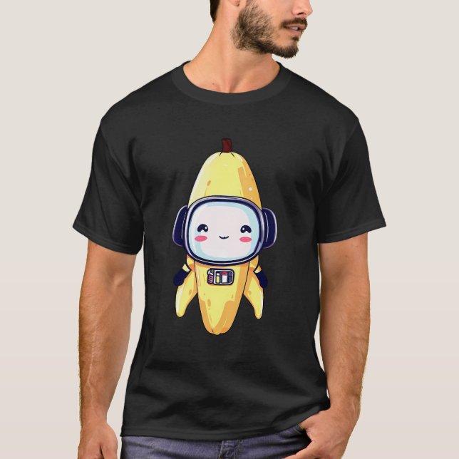 Camiseta Robô de Banana do Astronauta Espacial (Frente)