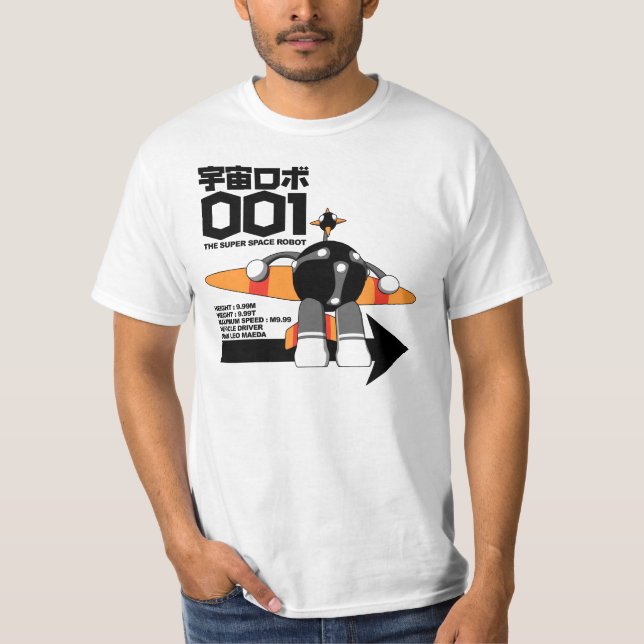 Camiseta Robô de espaço super 001 (Frente)