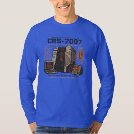 Camiseta Robô de IA Futurista Retro Computador Vaporwave Ne