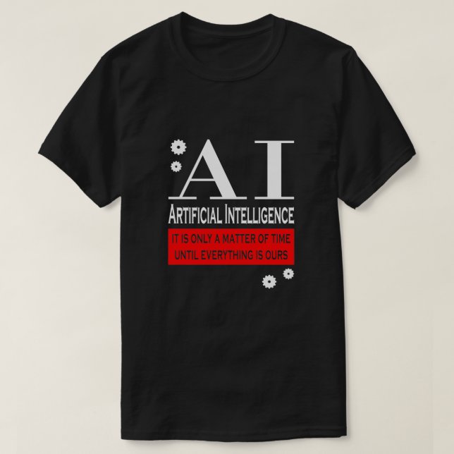 Camiseta Robô de inteligência artificial 5 (Frente do Design)