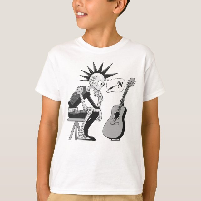 Camiseta Robô de Música Confuso (Frente)