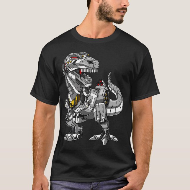 Camiseta Robô Dinossauro T-Rex (Frente)