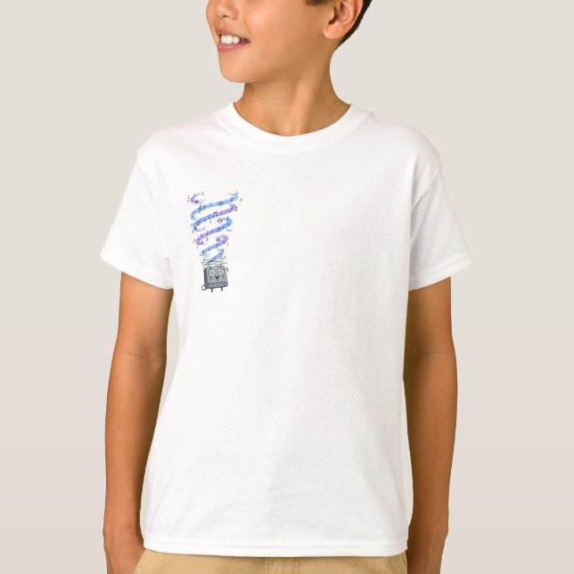 Camiseta Robô DJ Mágico Musical Kids (Frente)